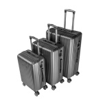 Maleta Carry-On Swissbrand Pequeña RIGA 2.0 de 20¨ | Negro | 10 Kg
